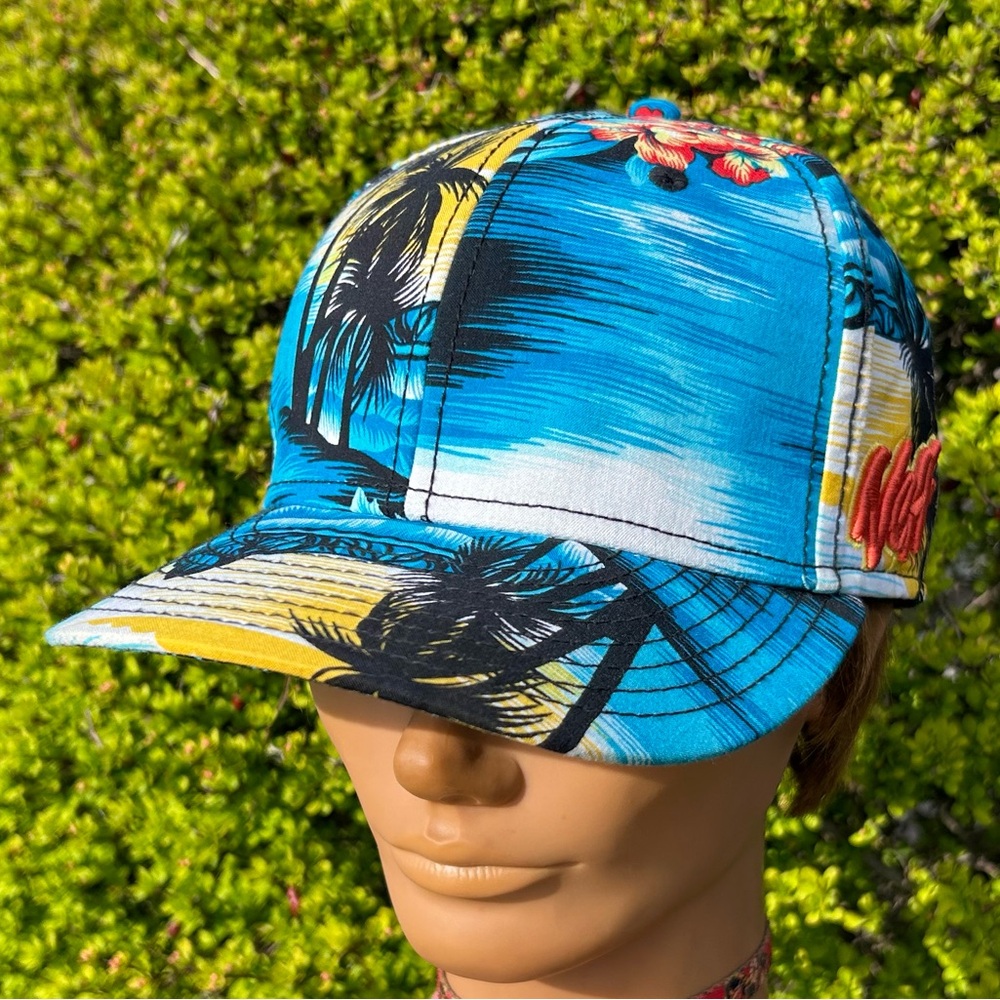 Neff Paradise Floral Hawaiian SnapBack Hat Baseball Cap Summer Flowers Beach